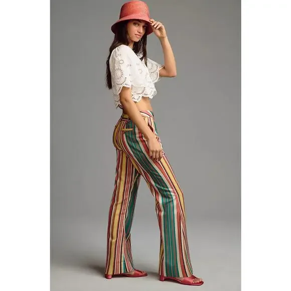 Tiny Camelia Striped Pants - New Size 4 - Picture 4 of 7